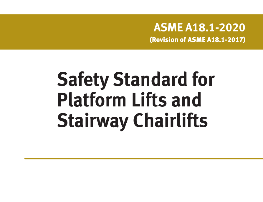 ASME A18.1:2020 pdf download