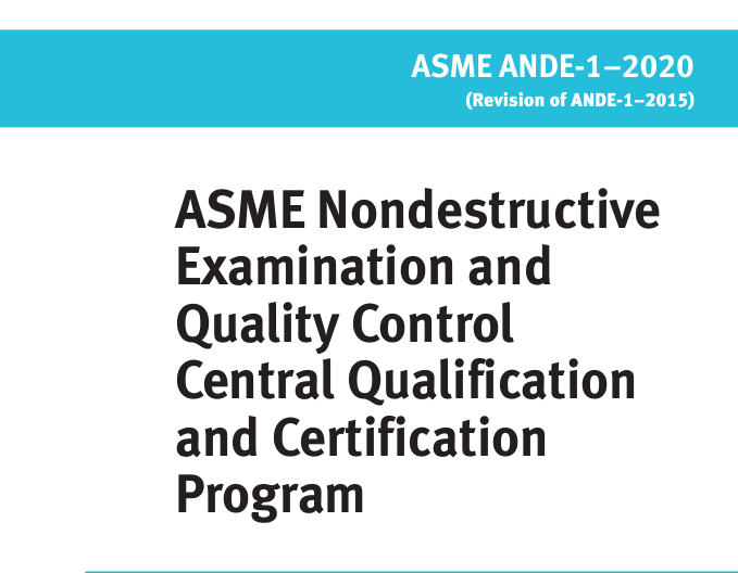 ASME ANDE-1:2020 pdf download