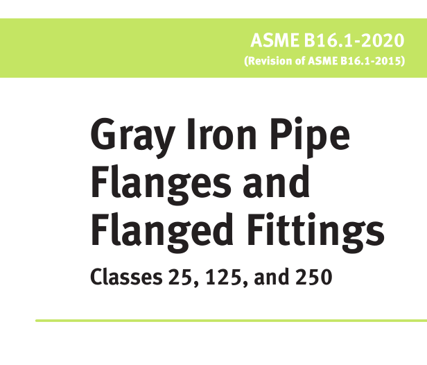 ASME B16.1:2020 pdf download