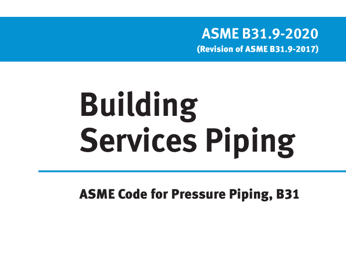 ASME B31.9:2020 pdf download