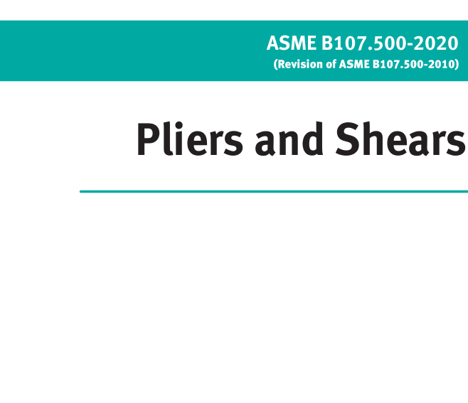 ASME B107.500:2020 pdf download