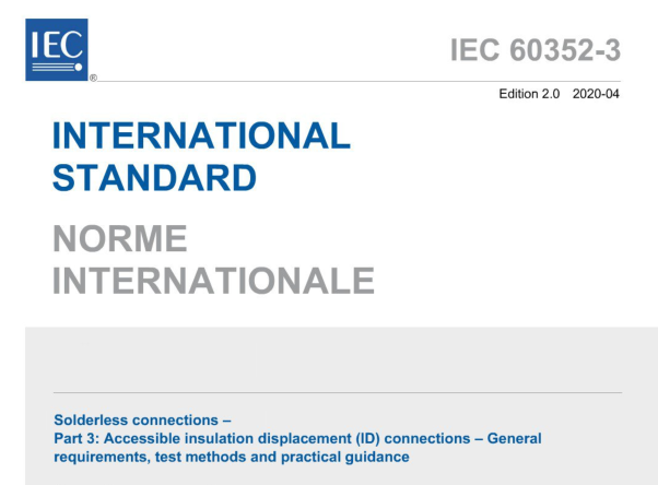 IEC 60352-3:2020 pdf download