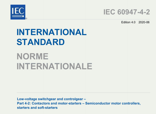 IEC 60947-4-2:2020 pdf download