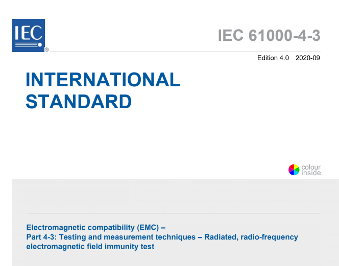 IEC 61000-4-3:2020 pdf download