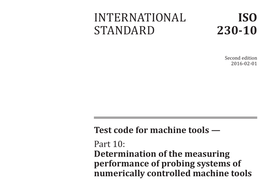 ISO 230-10:2016 pdf download