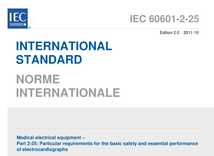 IEC 60601-2-25:2011 pdf download