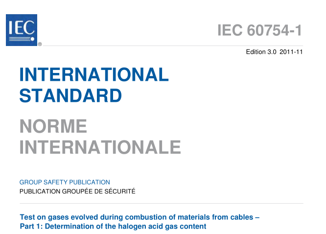 IEC 60754-1:2011 pdf download