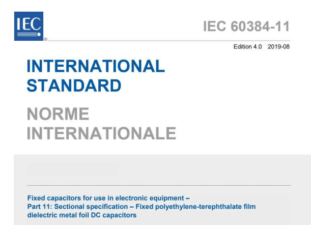 IEC 60384-11:2019 pdf download