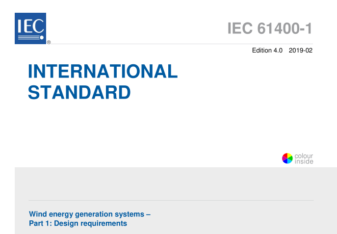 IEC 61400-1:2019 pdf download