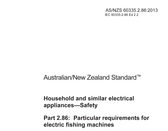 AS NZS 60335.2.86:2013 pdf download