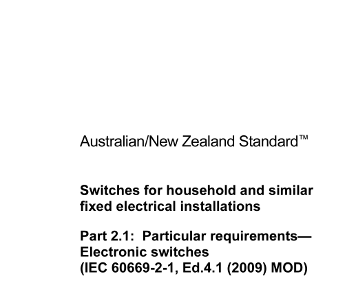 AS NZS 60669.2.1:2013 pdf download