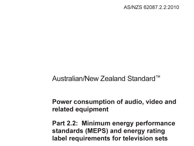 AS NZS 62087.2.2:2010 pdf download