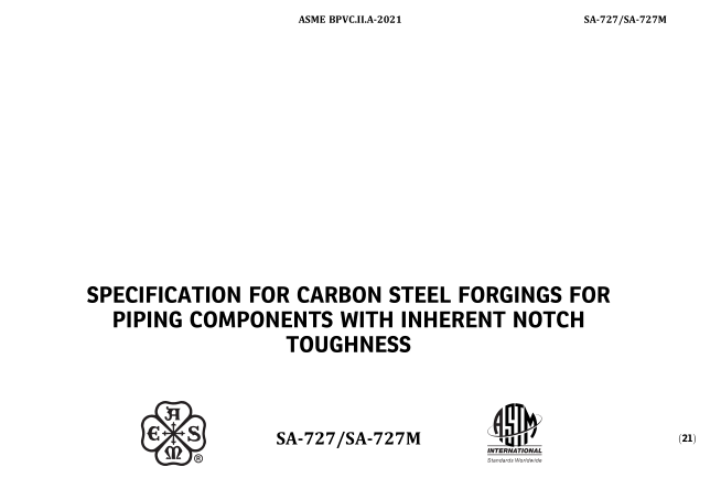 ASME SA-727-SA-727M:2021 pdf download