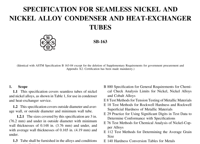 ASME SB 163:2015 pdf download