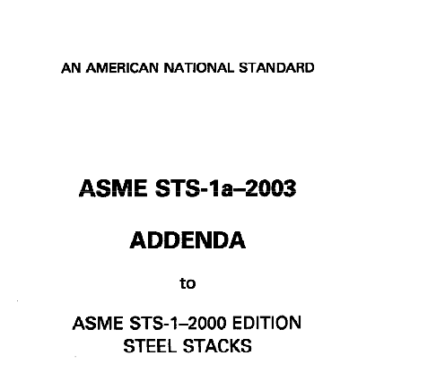 ASME STS-1:2001 pdf download