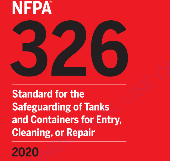 NFPA 326:2020 pdf download