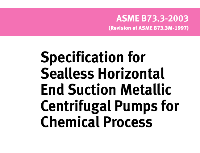 ASME B73.3:2003 pdf download