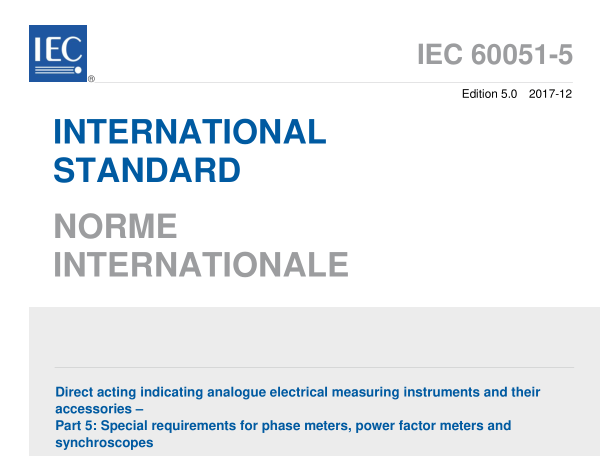 IEC 60051-5:2017 pdf download