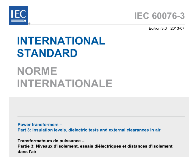 IEC 60076-3:2013 pdf download