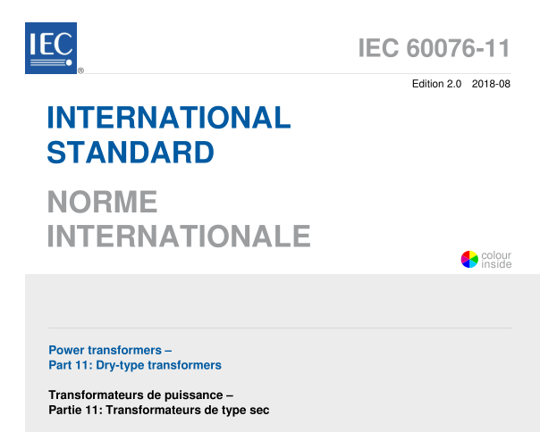 IEC 60076-11:2018 pdf download