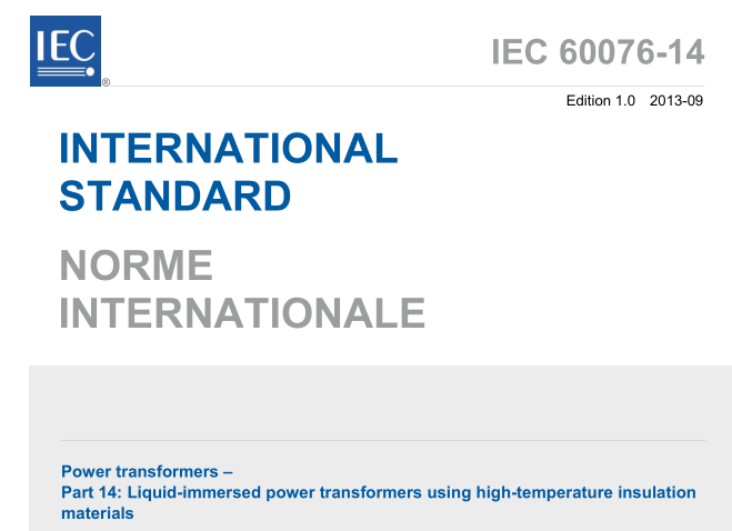 IEC 60076-14:2013 pdf download