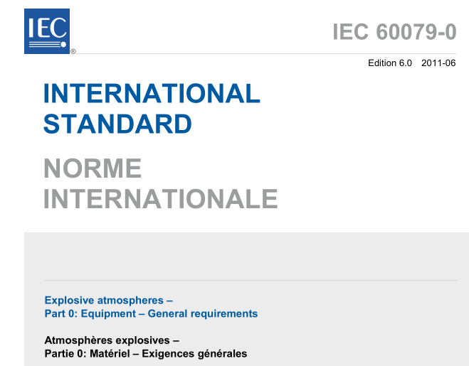 IEC 60079-0:2011 pdf download