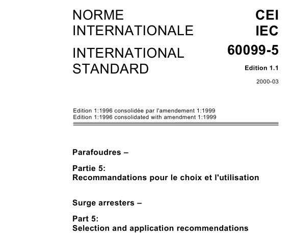 IEC 60099-5:2000 pdf download