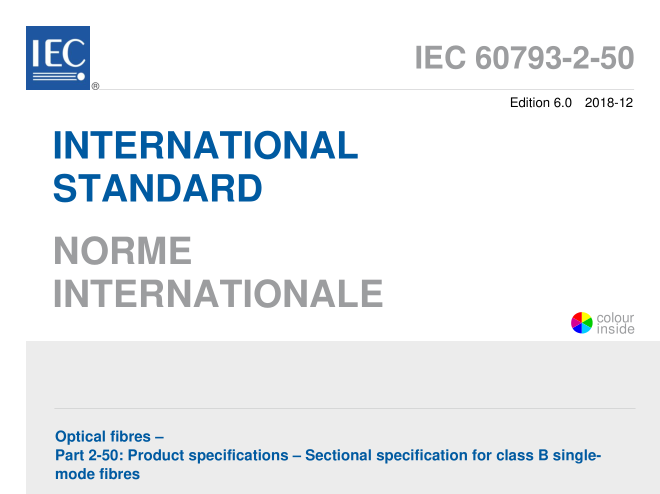 IEC 60793-2-50:2018 pdf download