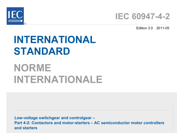 IEC 60947-4-2:2011 pdf download