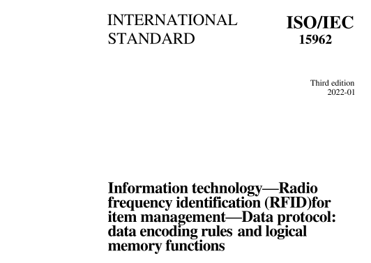 ISO IEC 15962:2022 pdf download