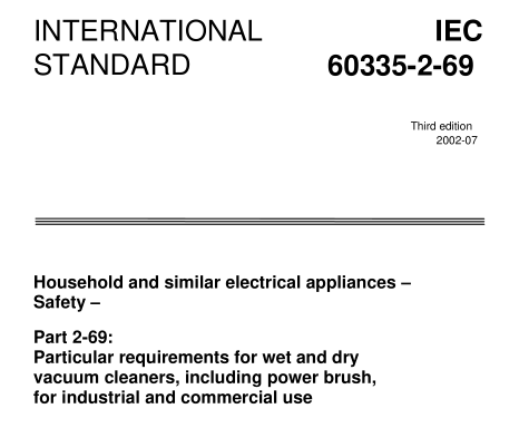 IEC 60335-2-69:2002 pdf download