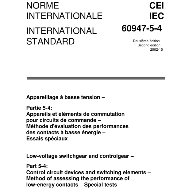 IEC 60947-5-4:2002 pdf download