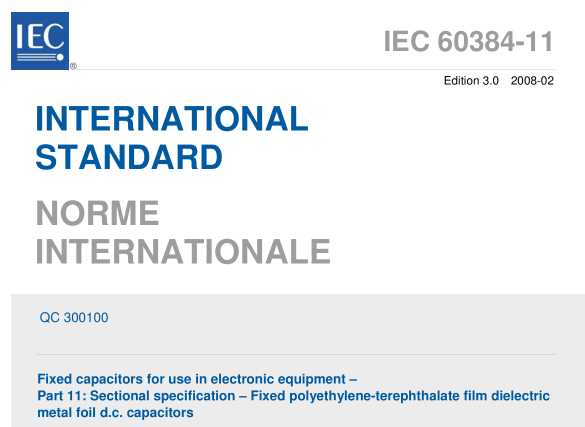 IEC 60384-11:2008 pdf download