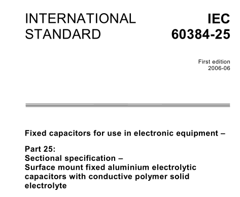 IEC 60384-25:2006 pdf download