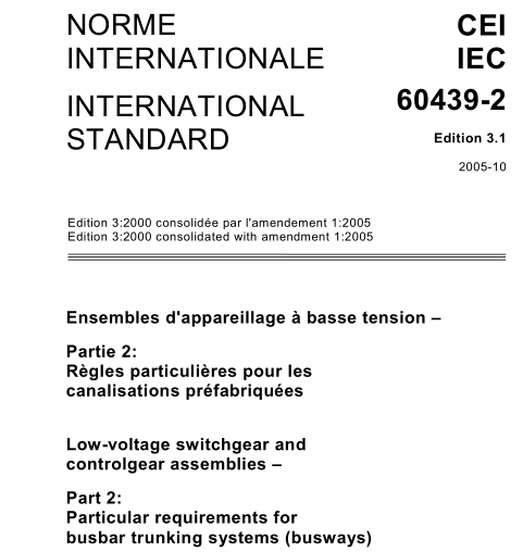 IEC 60439-2:2005 pdf download