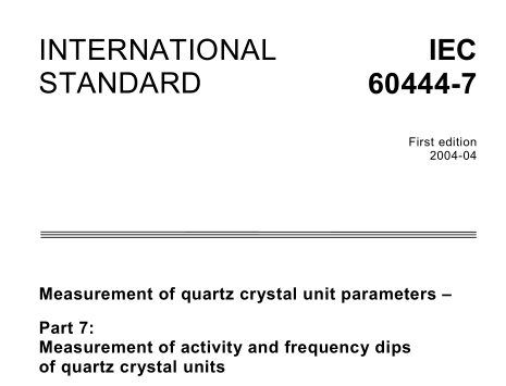 IEC 60444-7:2004 pdf download