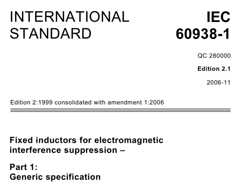 IEC 60938-1:2006 pdf download