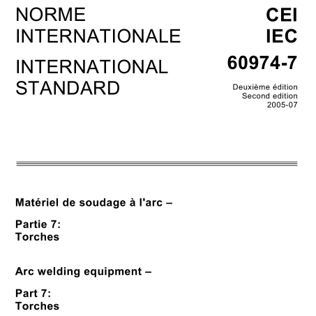 IEC 60974-7:2005 pdf download