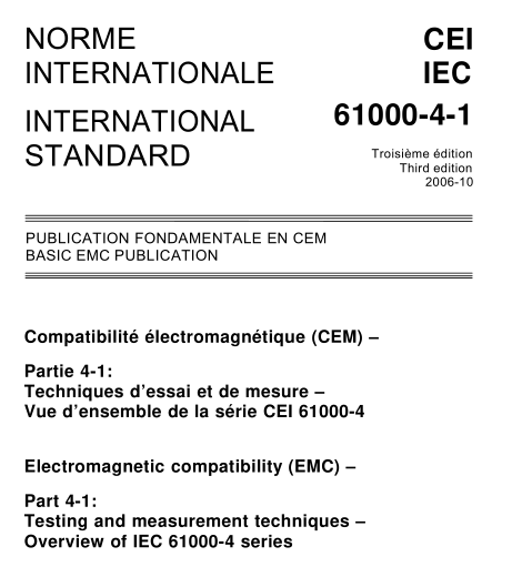 IEC 61000-4-1:2006 pdf download