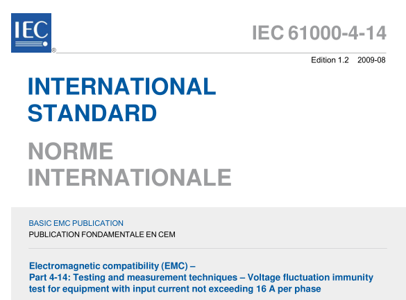 IEC 61000-4-14:2009 pdf download