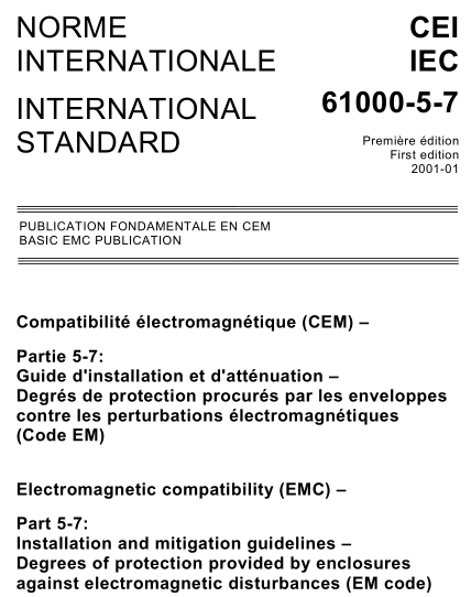 IEC 61000-5-7:2001 pdf download