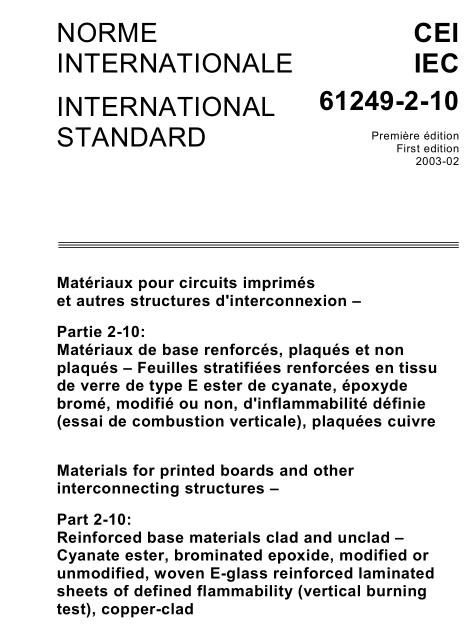 IEC 61249-2-10:2003 pdf download