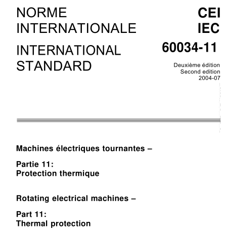 IEC 60034-11:2004 pdf download