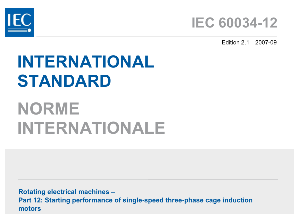 IEC 60034-12:2007 pdf download