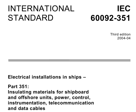 IEC 60092-351:2004 pdf download