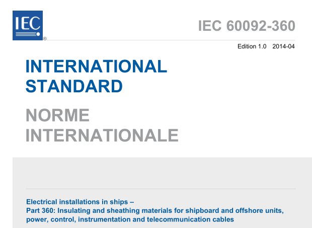 IEC 60092-360:2014 pdf download